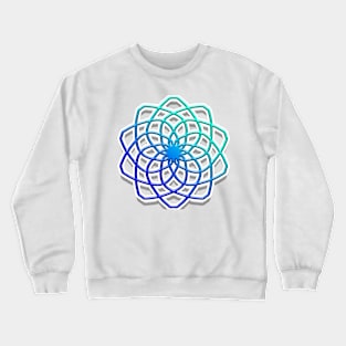 Blue Magic Mandala Crewneck Sweatshirt